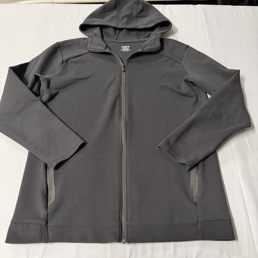Old Navy Active Dynamic Fleece Full Zip Hoodie Black Plus Size XXL 18 Womens
